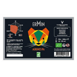 Bière agrumes IPA Ermin 5° 33cl