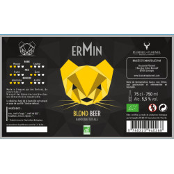 Bière blonde Ermin 75cl