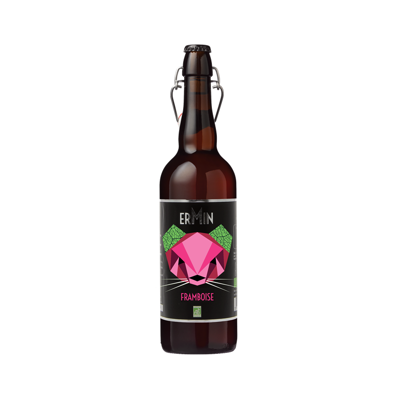 Bière framboise Ermin 5,5° 75cl