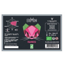 Bière framboise Ermin 5,5° 75cl