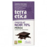 Tablette chocolat noir 70% de cacao Pérou 100g