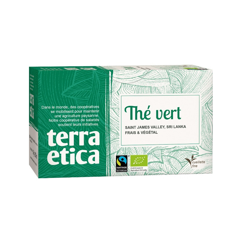 Thé vert du Sri Lanka x20 infusettes 36g