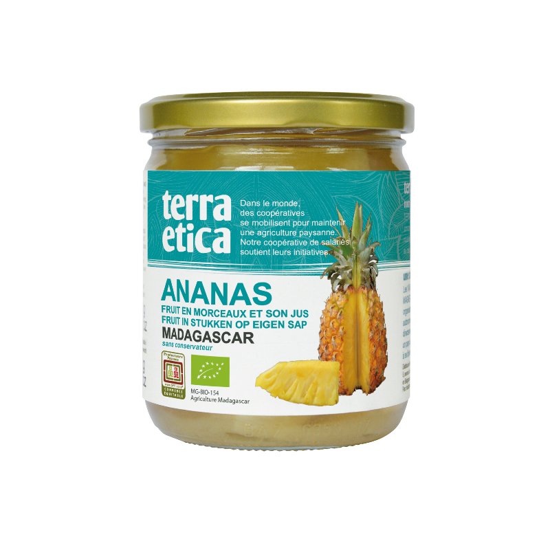 Ananas en morceaux et son jus de Madagascar, en bocal PNE 240g