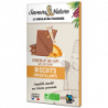 Tablette de chocolat au lait 40% de cacao min aux éclats de biscuit 80g