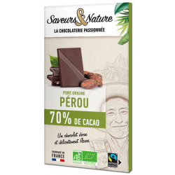 Chocolat noir 70% de cacao...