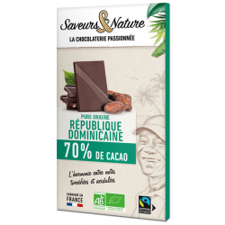 Chocolat noir 70% de cacao...