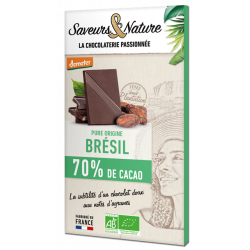 Chocolat noir 70% de cacao...