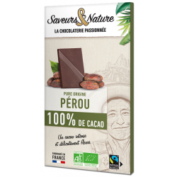 Chocolat noir 100% de cacao...