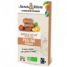 Carrés fourrés praliné enrobés de chocolat lait x18, 80g