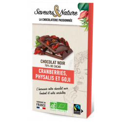 Chocolat noir 70% de cacao...