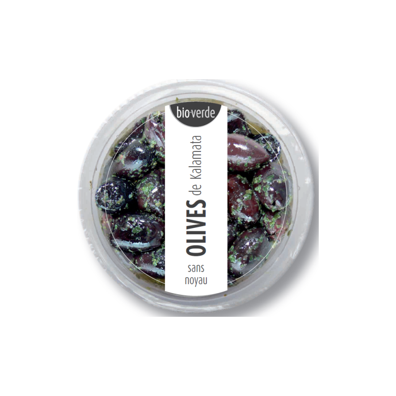 Olives noires Kalamata sans noyau aux herbes fraîches 80g