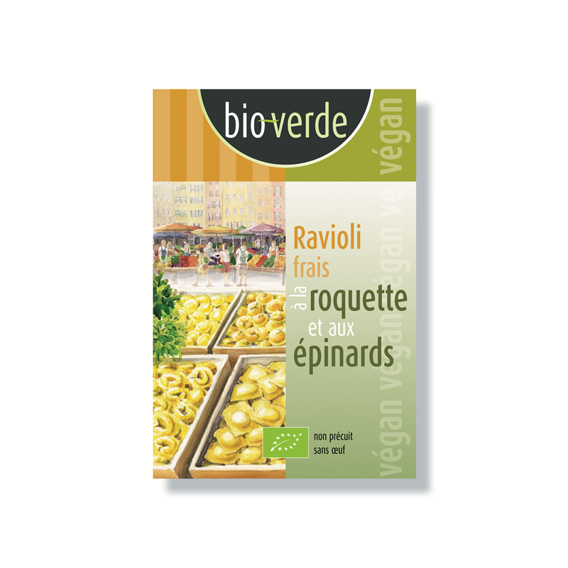 Ravioli à la roquette et épinards 250g