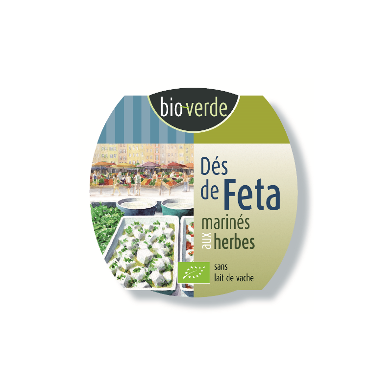 Dés de féta de brebis et chèvre aux herbes fraîches 125g