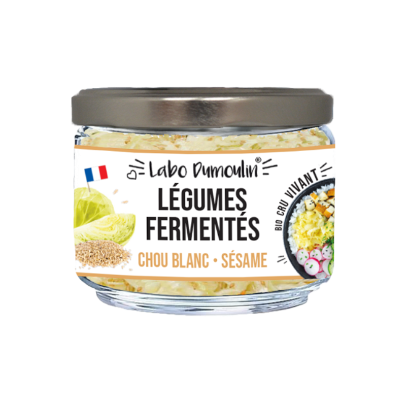 Légumes fermentés chou blanc sésame 180g