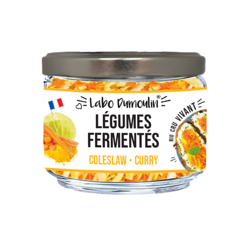 Légumes fermentés coleslaw curry 180g