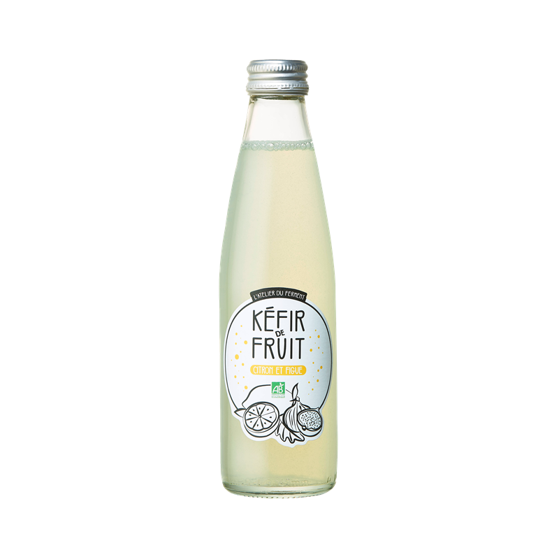 Kéfir de fruit, citron et figue, 25cl