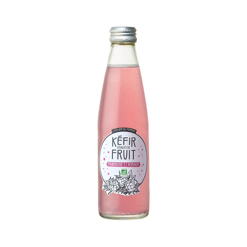 Kéfir de fruit, framboise et romarin, 25cl