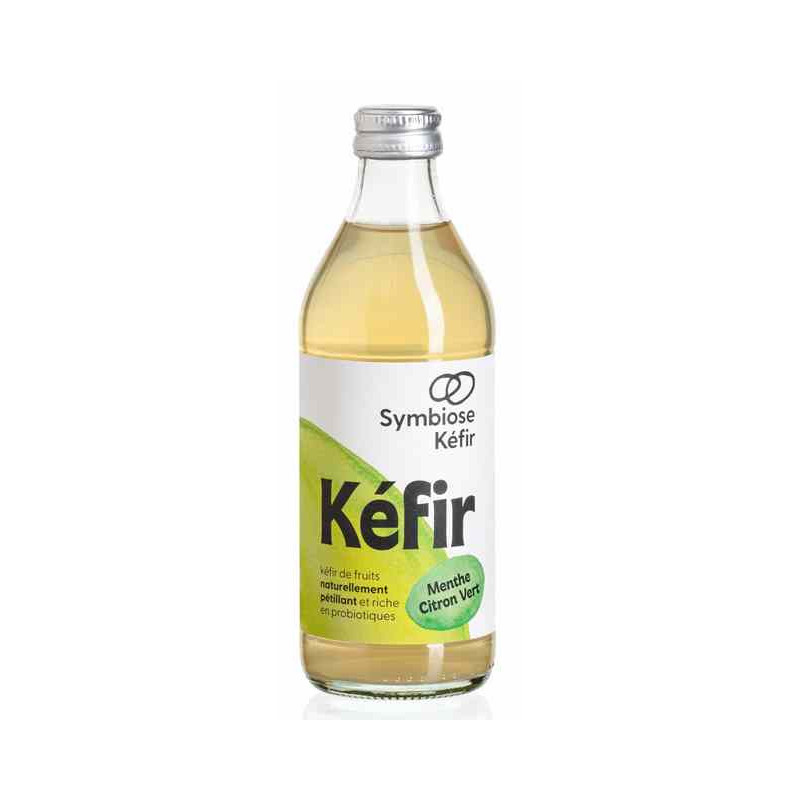 Kéfir de fruit, menthe citron vert, 33cl