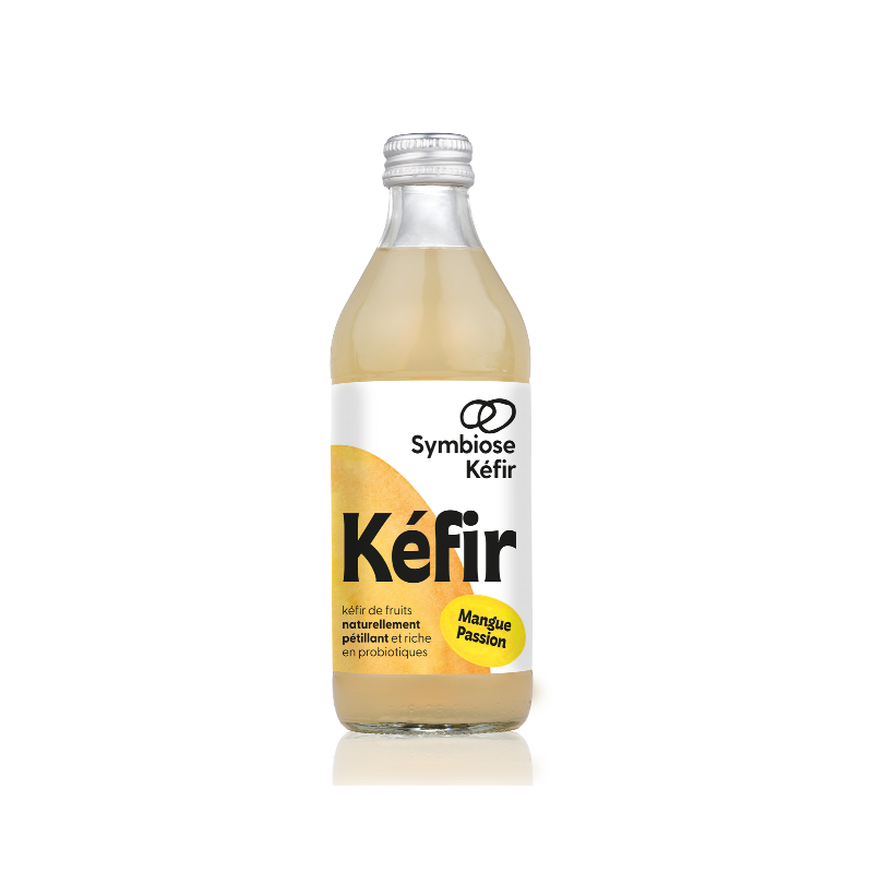 Kéfir de fruit, mangue passion, 33cl