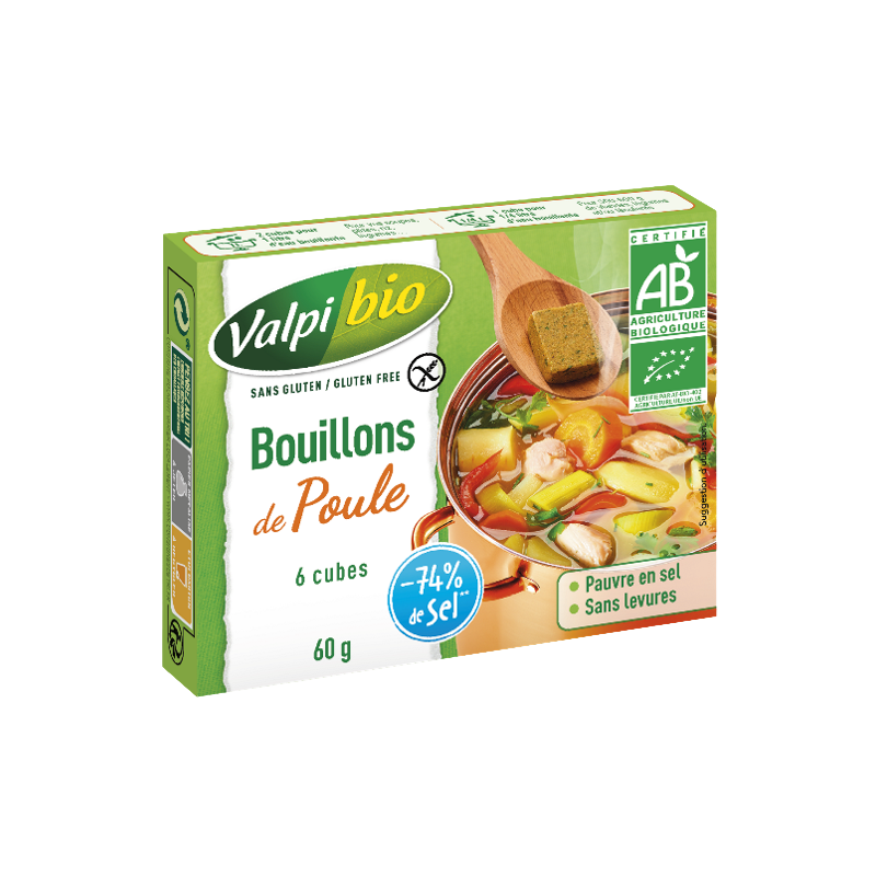 Bouillon de poule  (étui de 6 cubes) 60g