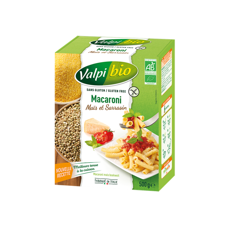 Pâte macaroni maïs sarrasin 500g