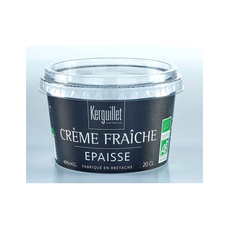 Crème fraîche épaisse pasteurisée 40% MG 20cl