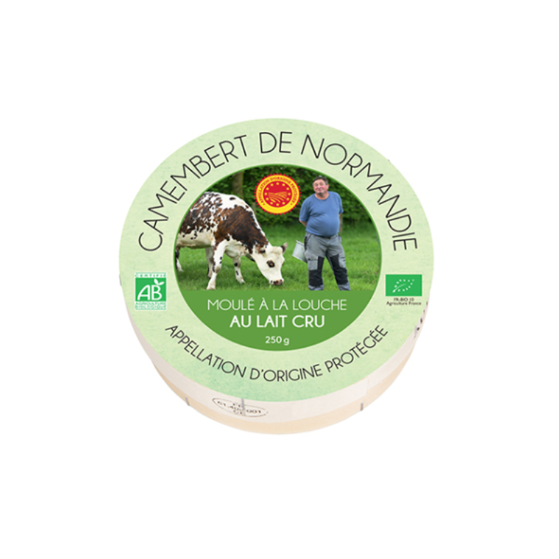 Camembert de Normandie au lait cru AOP, moulé à la main, 250g