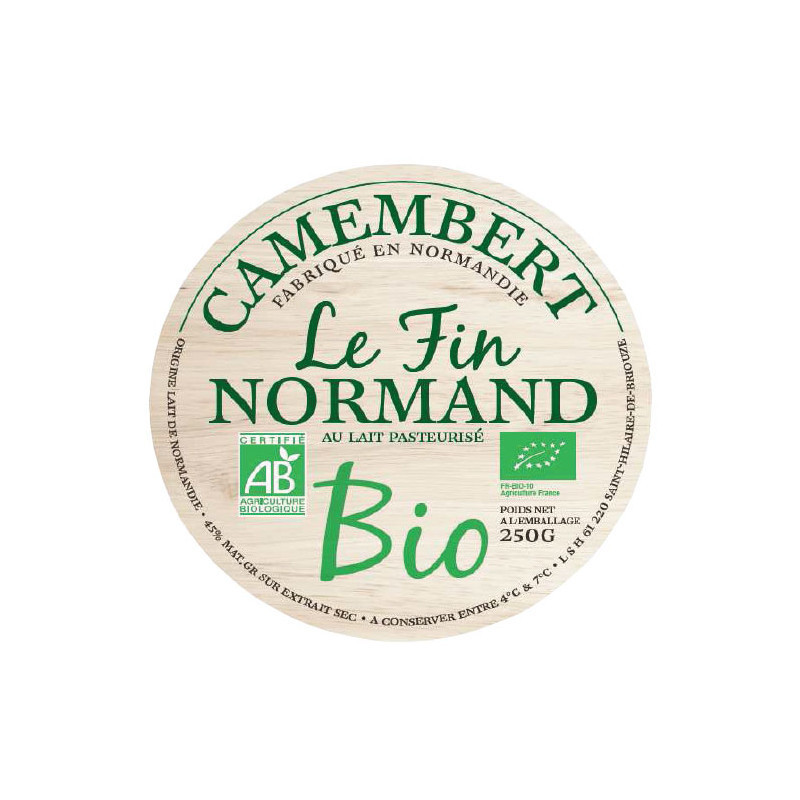 Camembert lait pasteurisé 250g, Le Fin Normand