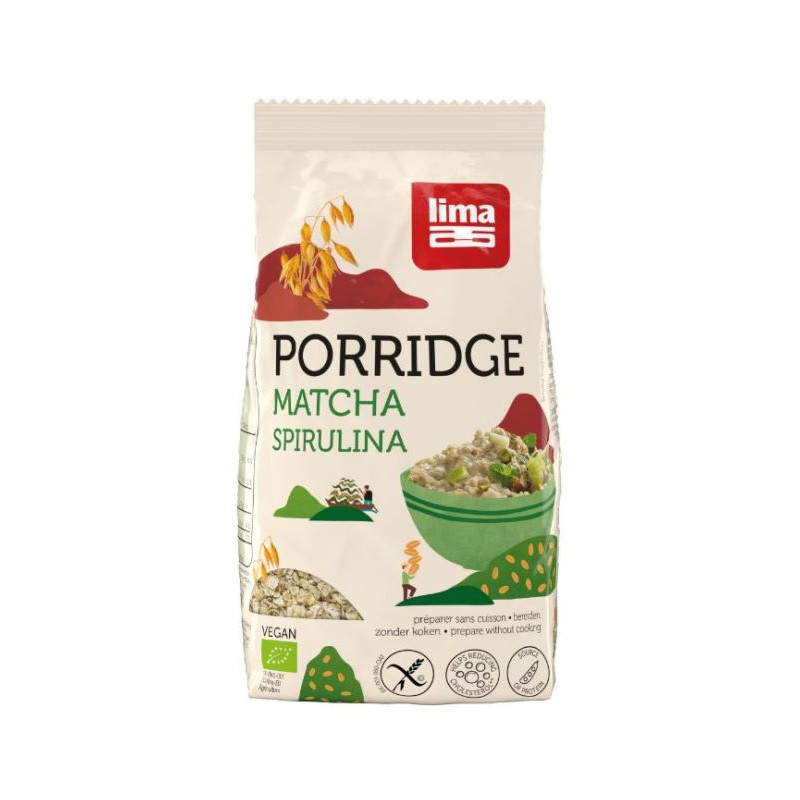 Porridge express matcha et spirulina, 350g