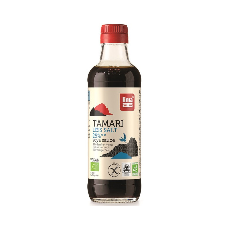 Tamari less salt, 25% de sel en moins 250ml