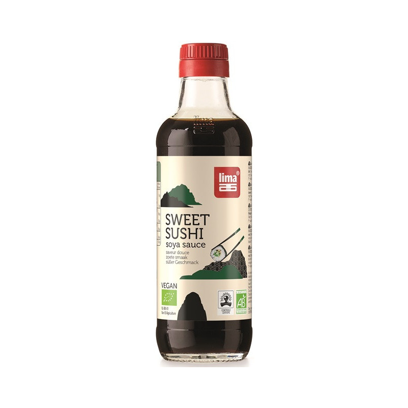 Sweet sushi, sauce traditionnelle japonaise à base de shoyu, 250ml