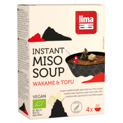 Instant red miso soup tofu...