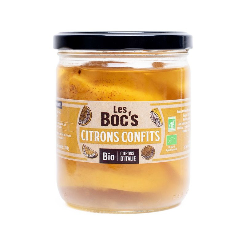 Citron confit 200g poids net égoutté