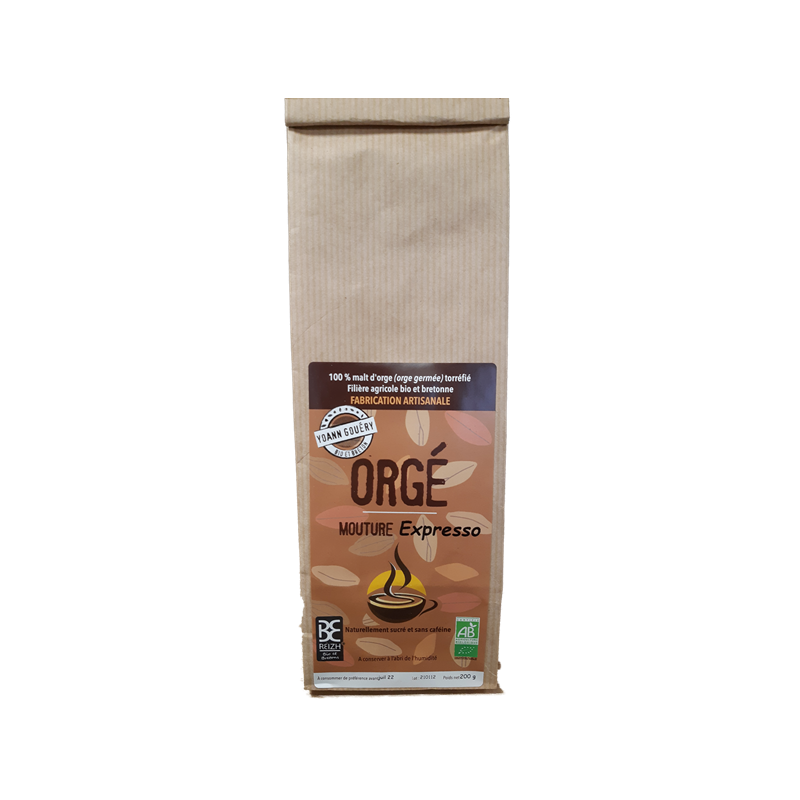 Orgé expresso, malt d'orge torréfié, mouture expresso 200g