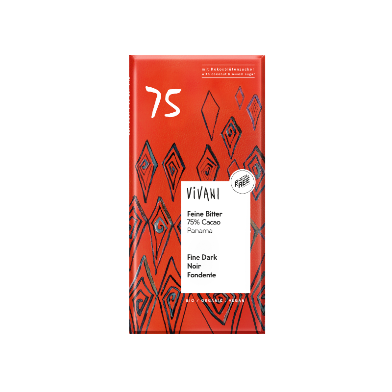 Chocolat noir 75% Panama au sucre de fleur de coco 80g