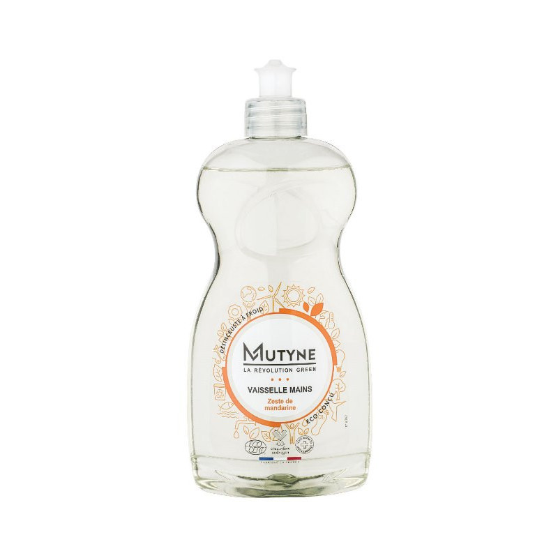 Liquide vaisselle main dégraissant zeste de mandarine 500ml