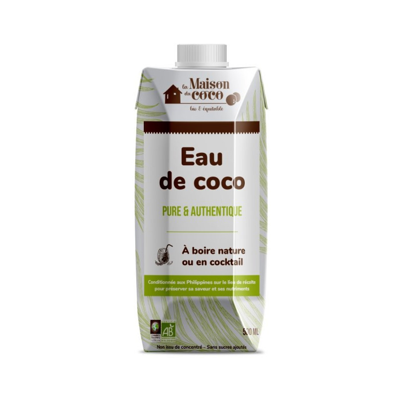 Eau de coco Commerce Equitable tétra pack 500ml