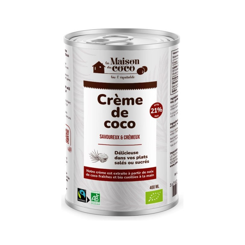 Crème de coco 21% MG Commerce Equitable 400ml