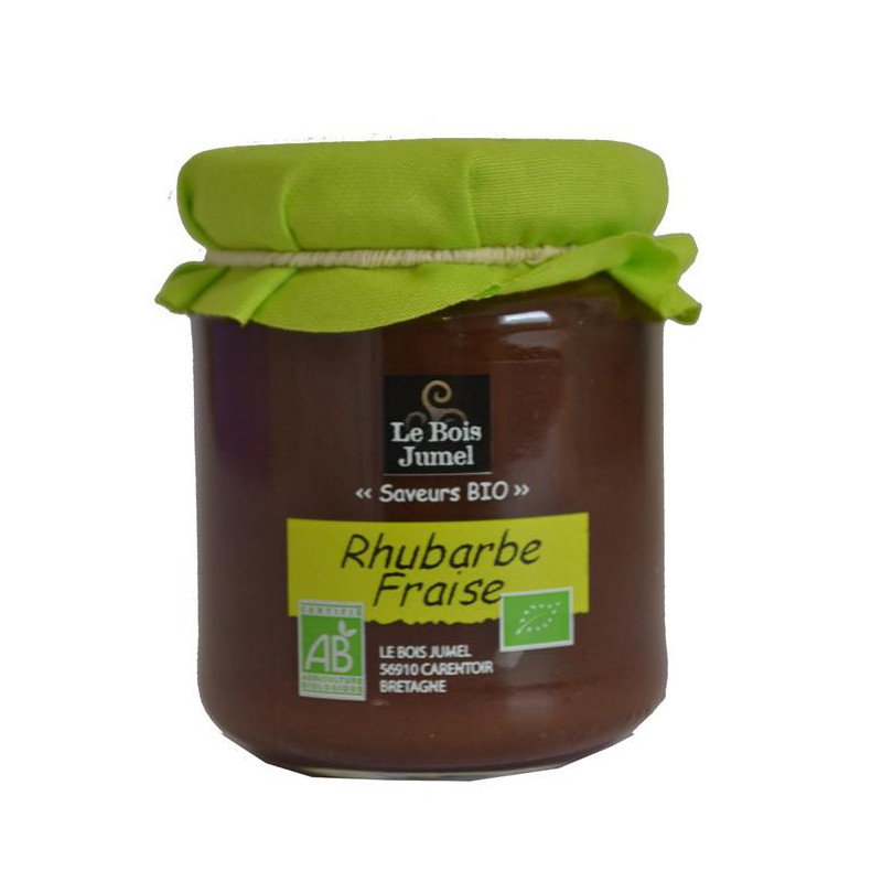 Confiture rhubarbe fraise 120g