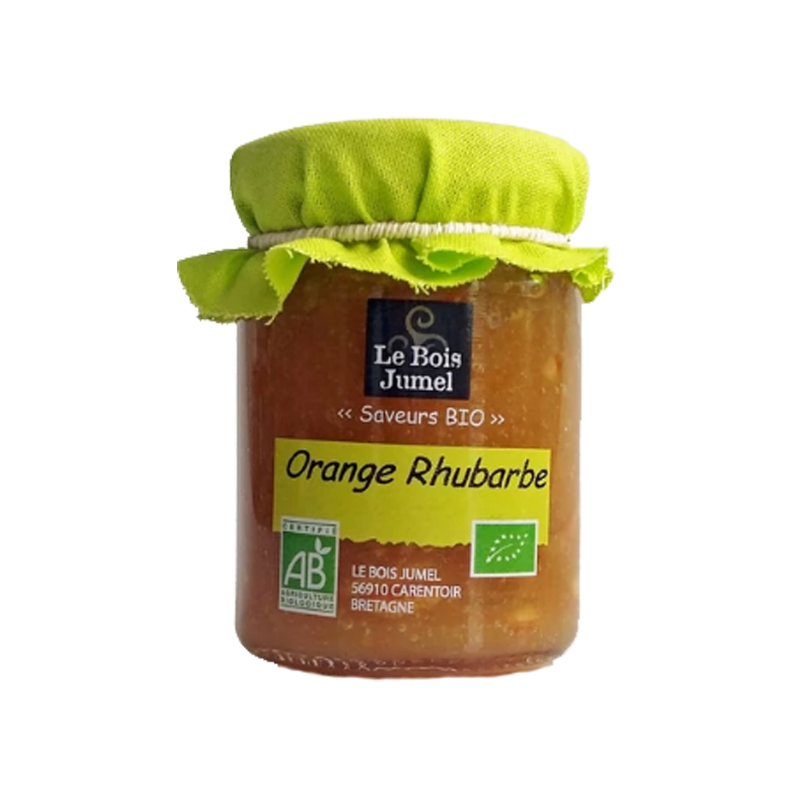 Confiture orange rhubarbe 120g