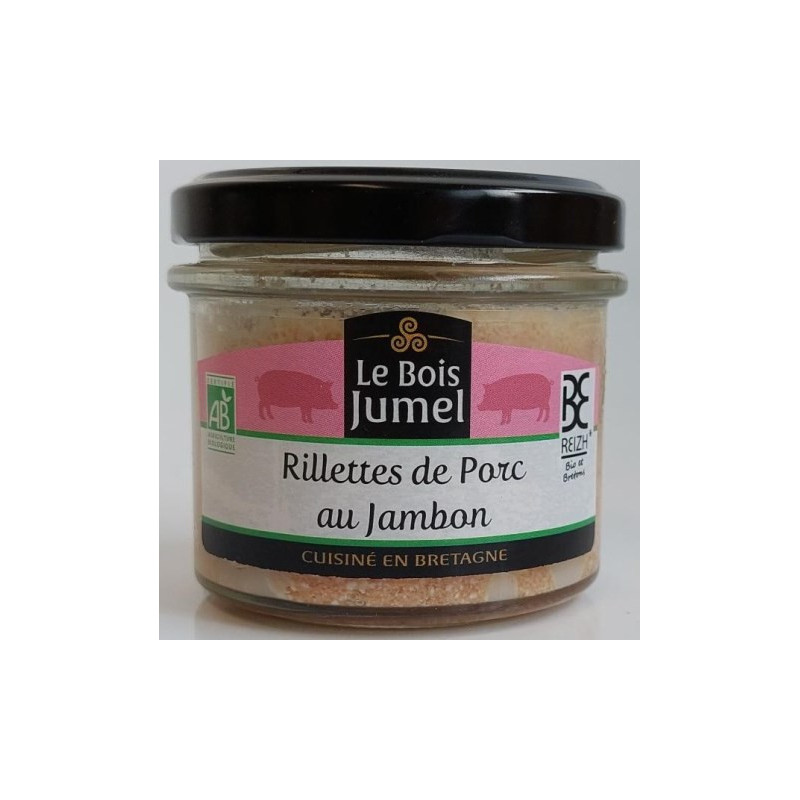 Rillettes de porc au jambon, verrine 90g