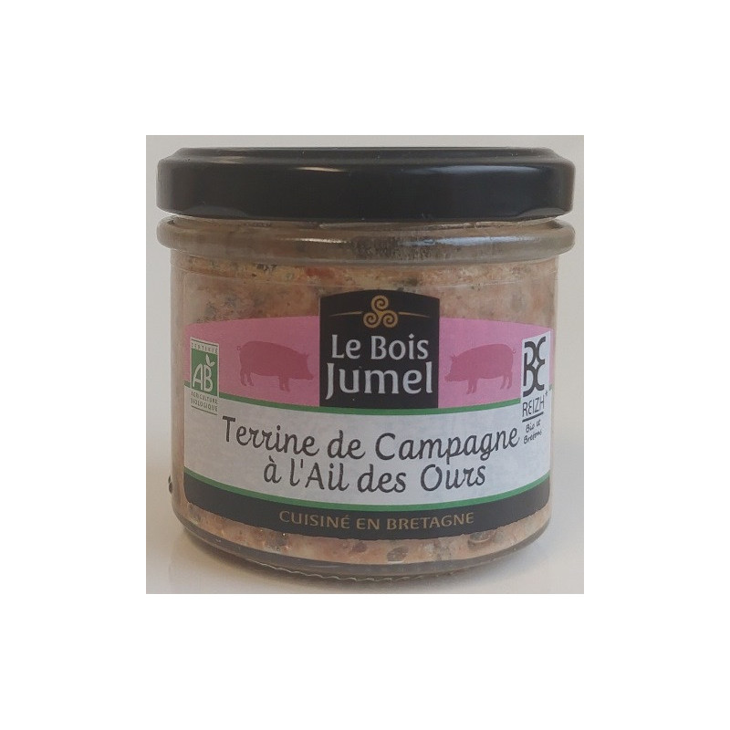 Terrine de campagne à l'ail des ours, verrine 90g