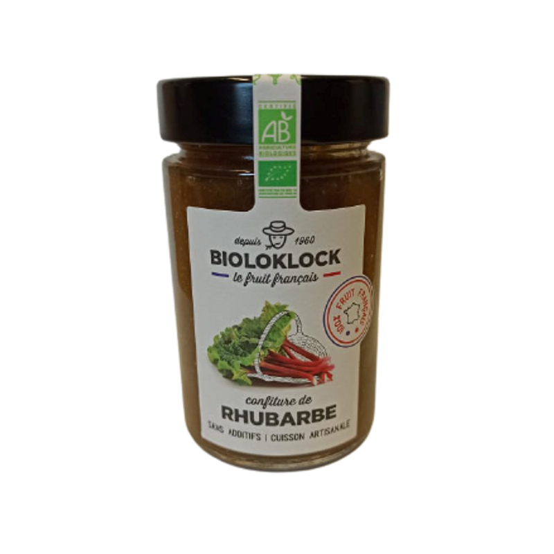 Confiture rhubarbes France 230g