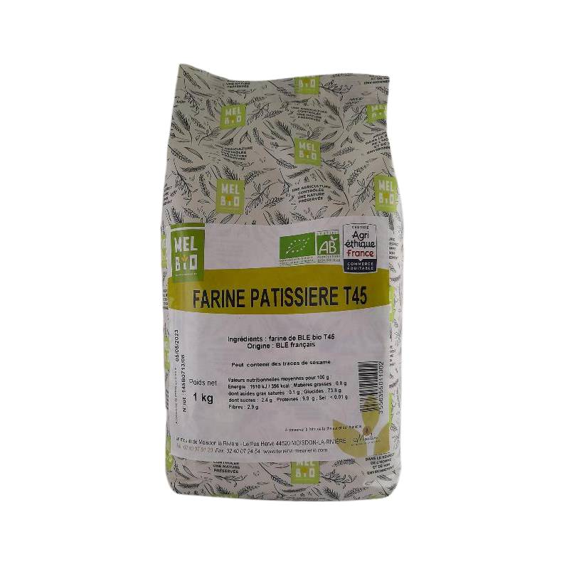 Farine blé T45 pâtissière 1kg