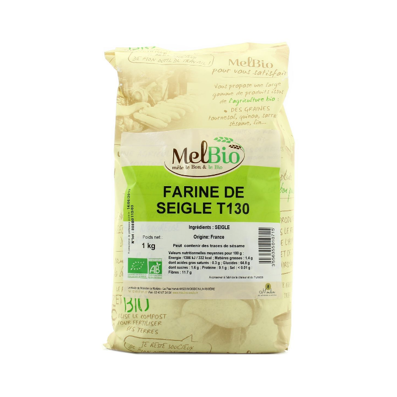 Farine de seigle T130 1kg