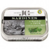 Sardines au basilic et au thym à l'huile d'olive bio 115g