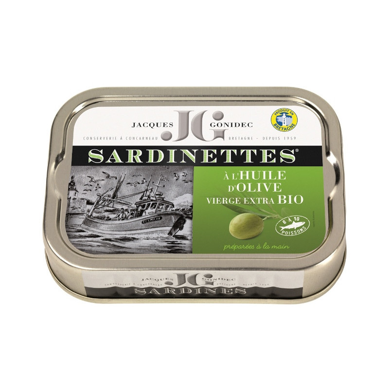 Sardinettes à l'huile d'olive bio 100g