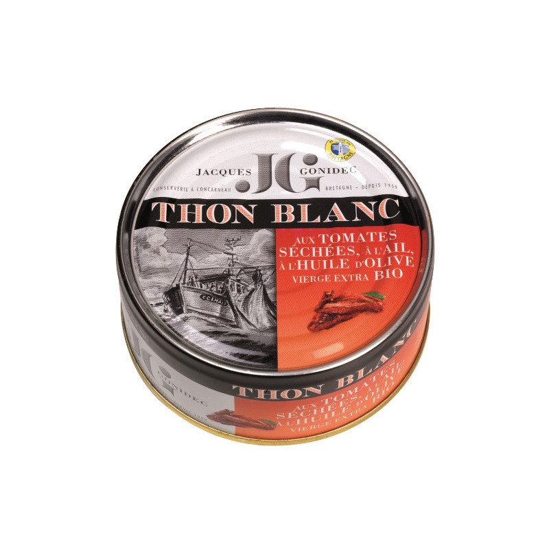 Thon blanc aux tomates séchées à l'huile d'olive bio 160g