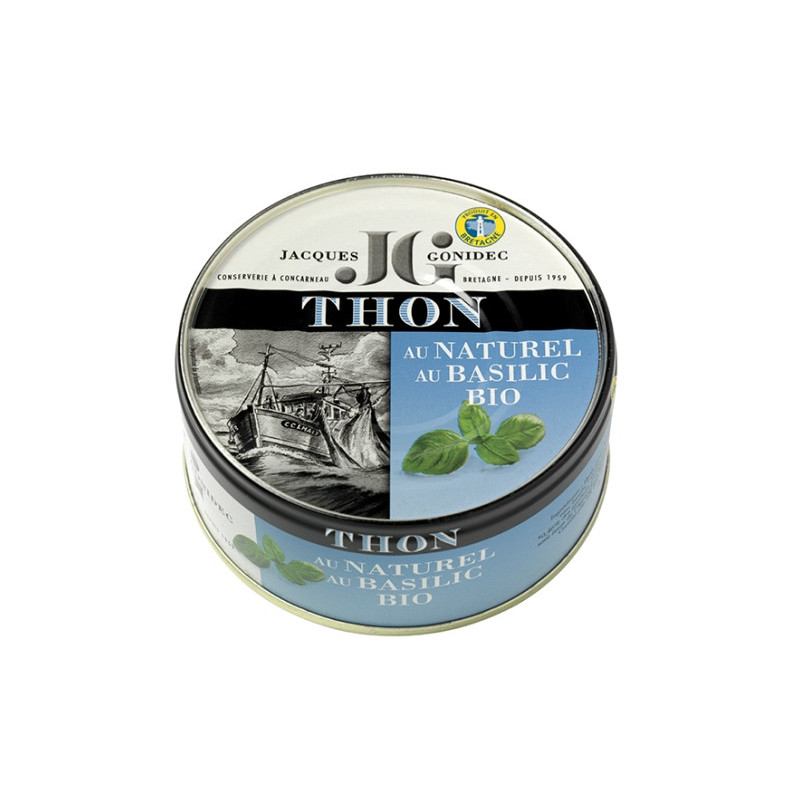 Thon listao au naturel et basilic 160g (112g PNE)