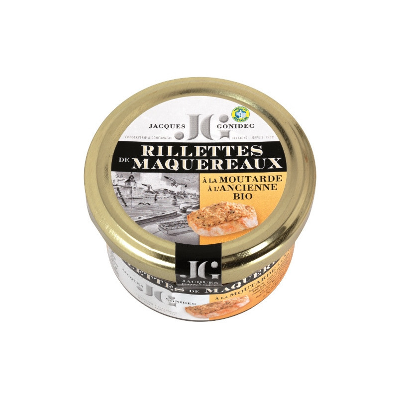 Rillettes de maquereaux moutarde ancienne 90g